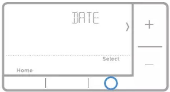 HONEYWELL RTH7560E1001/E - Réglez la date. - 1