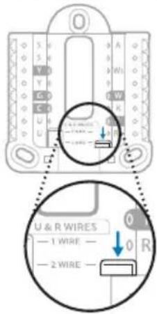 HONEYWELL RTH7560E1001/E - Si vous avez deux fils R (R ou Rh, et Rc) - 1