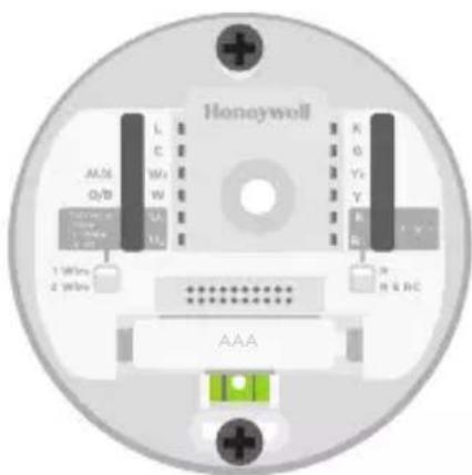 HONEYWELL RCH9310WF - Use the provided screws to mount the wall plate - 2