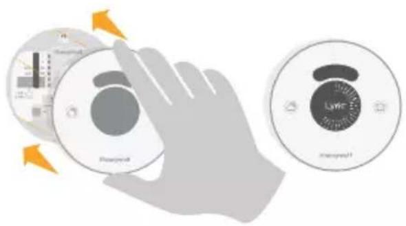 HONEYWELL RCH9310WF - Firmly snap the thermostat into place - 1