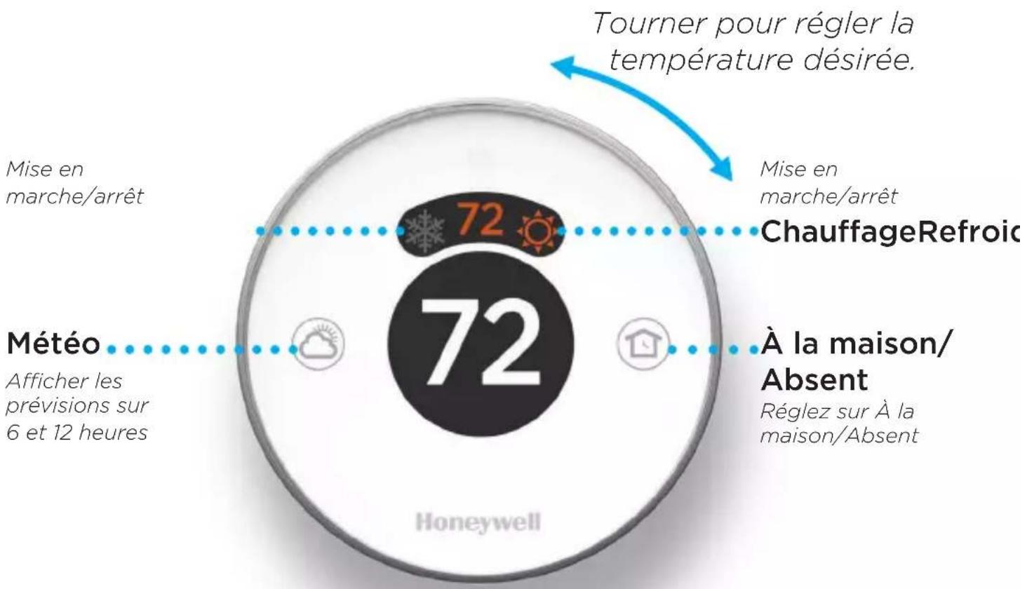 HONEYWELL RCH9310WF - Comment utiliser le thermostat Lyric - 1