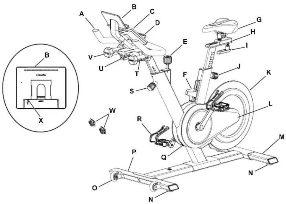 BOWFLEX IC Bike SE - Caractéristiques de l'appareil - 1