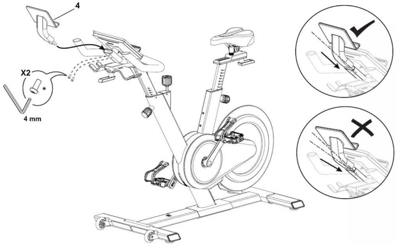 BOWFLEX IC Bike SE - Fixer le support média à l'ensemble cadre - 1