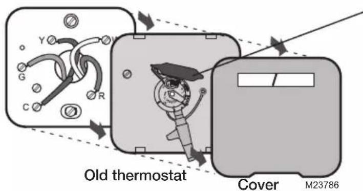 HONEYWELL YCT50K1006 - Remove your old thermostat - 2