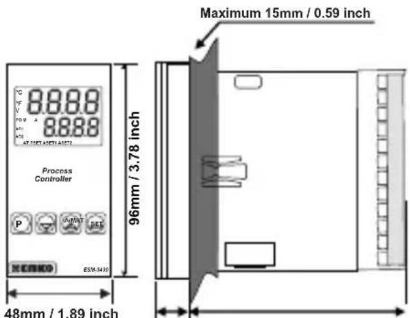 Emko ESM-9930 - Minimum Distance Between Panel Cut-Out Centers: - 11
