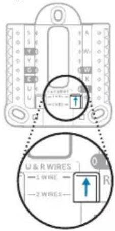 HONEYWELL RTH5160D1003/E - If you have 1 R-wire (R, Rh, or Rc) - 1