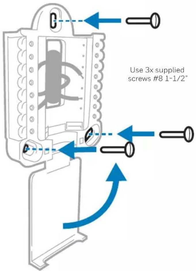 HONEYWELL RTH5160D1003/E - Mount the UWP and close the door. - 1