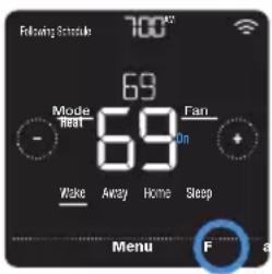 HONEYWELL RCHT8612WF2005/W - Setting the fan - 3
