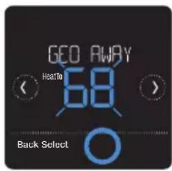HONEYWELL RCHT8612WF2005/W - Editing location-based temperature control and smart scheduling on the thermostat - 5