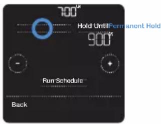 HONEYWELL RCHT8612WF2005/W - Setting permanent hold - 2