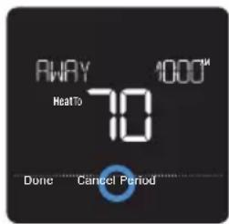 HONEYWELL RCHT8612WF2005/W - Setting a time-based schedule on the thermostat - 8