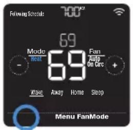 HONEYWELL RCHT8612WF2005/W - Selecting system mode - 1