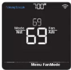 HONEYWELL RCHT8612WF2005/W - Schedule status - 1