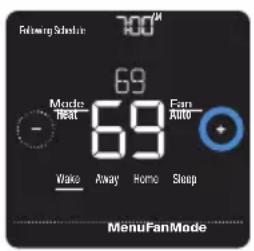 HONEYWELL RCHT8612WF2005/W - Ajustar la temperatura - 1