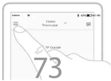 HONEYWELL RCHT8612WF2005/W - Setting vacation hold (must be set using the Lyric app) - 1