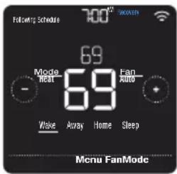 HONEYWELL RCHT8612WF2005/W - Enabling/disabling Smart Response - 1