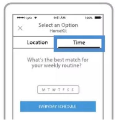 HONEYWELL RCHT8612WF2005/W - Setting a time-based schedule in the Lyric app - 2