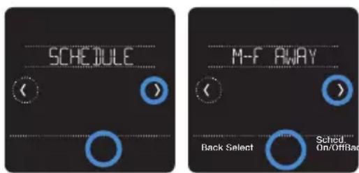 HONEYWELL RCHT8612WF2005/W - Modification d'une programmation temporelle sur le thermostat - 1