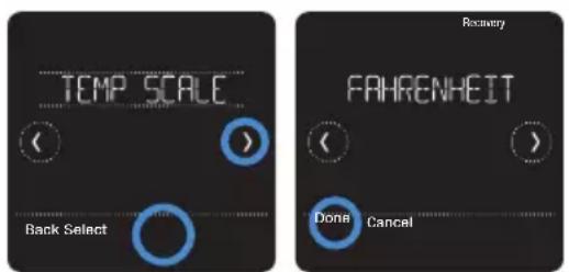 HONEYWELL RCHT8612WF2005/W - Sélection des degrés Fahrenheit ou Celsius - 1