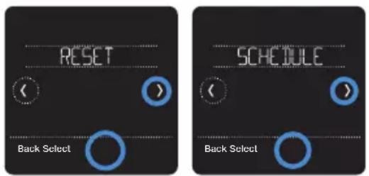 HONEYWELL RCHT8612WF2005/W - Sélection d'une option de réinitialisation - 1