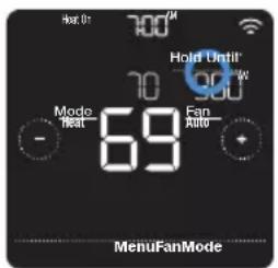 HONEYWELL RCHT8612WF2005/W - Setting permanent hold - 1