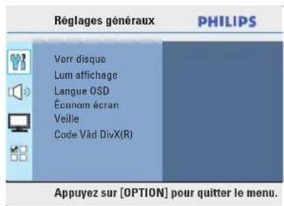 PHILIPS HTS3566D - Accès au menu de configuration - 2