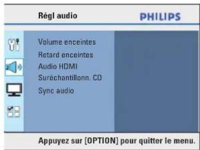 PHILIPS HTS3566D - Accès au menu de configuration - 3
