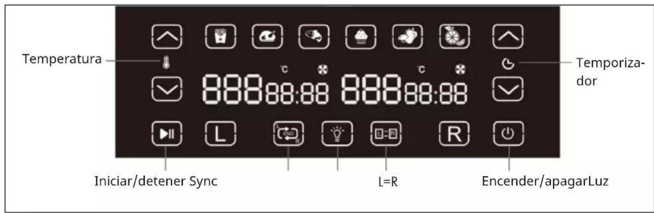 Klarstein VitaFry Duo Skylight - PANEL DE CONTROL Y BOTONES - 1