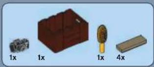 Illustration of four 3D objects with labeled dimensions (1x, 4x) and no visible text or symbols on the objects themselves.