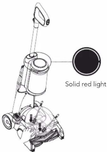 Solid red light
