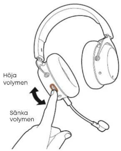 BEYERDYNAMIC MMX 200 wireless - STÄLLA IN VOLYMEN - 1