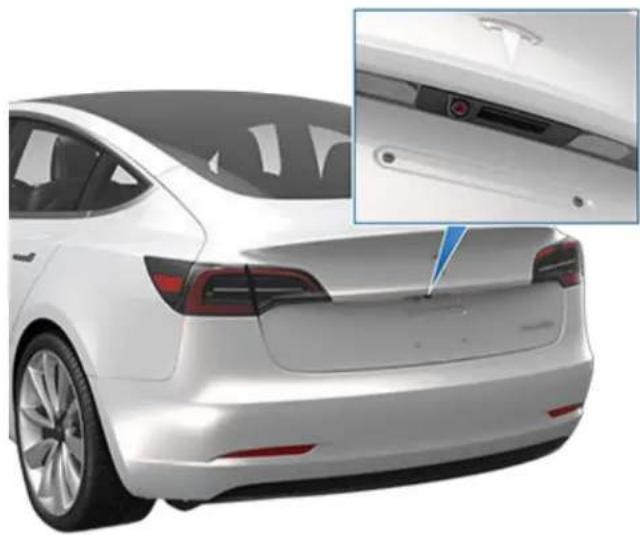 TESLA Model 3 (2023) - Emplacement de la caméra - 1