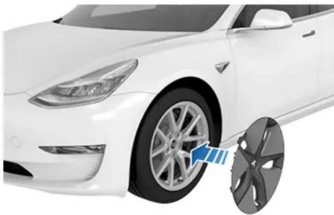 TESLA Model 3 (2023) - Dépose et installation des enjoliveurs Aero - 2