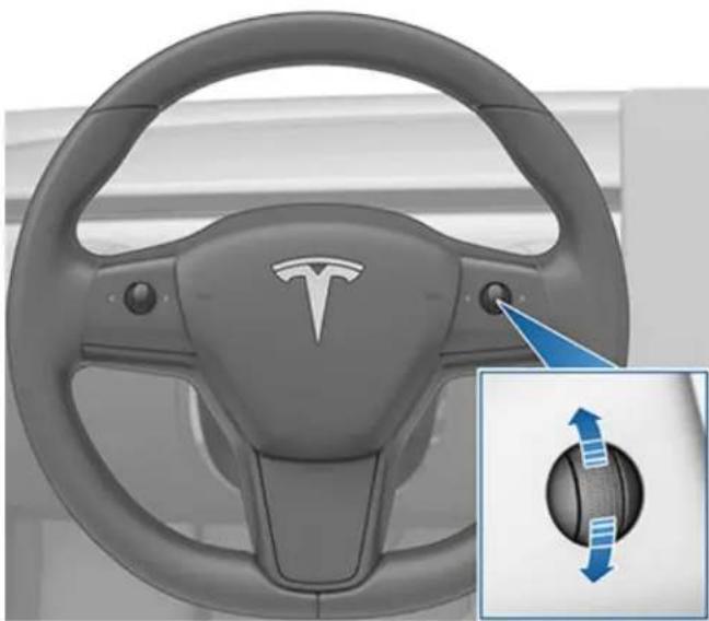 TESLA Model 3 (2023) - Modification de la vitesse définie - 1