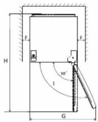 Frilec BREMEN272-NF-040DB - Benodigde ruimte - 2