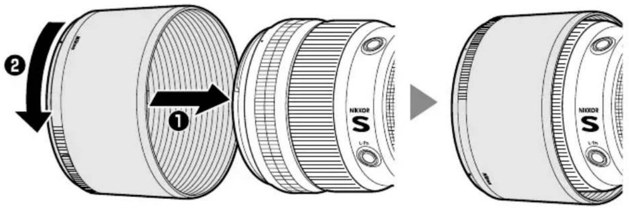NIKON NIKKOR Z 135mm f/1.8 S Plena - Fixation du parasoleil - 2
