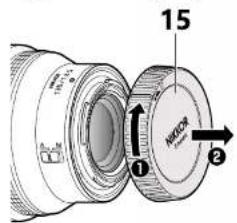 NIKON NIKKOR Z 135mm f/1.8 S Plena - Bouton de la commande de déverrouillage du parasoleil - 2