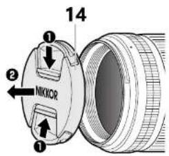 NIKON NIKKOR Z 135mm f/1.8 S Plena - Bouton de la commande de déverrouillage du parasoleil - 1