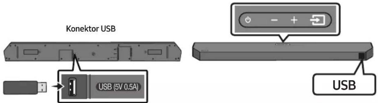 SAMSUNG HW-Q610C - PŘIPOJENÍ JEDNOTKY USB - 1
