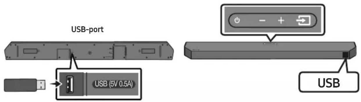 SAMSUNG HW-Q610C - KOBLE TIL EN USB-STASJON - 1