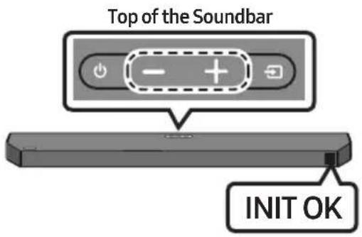 Top of the Soundbar INIT OK