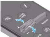 SAMSUNG HW-Q810C - Einlegen der Batterien vor der Verwendung der Fernbedienung (AAA-Batterien X 2) - 17