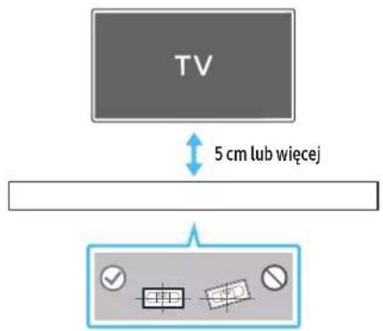 TV 5 cm lub więcej