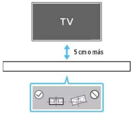 TV 5 cm o más