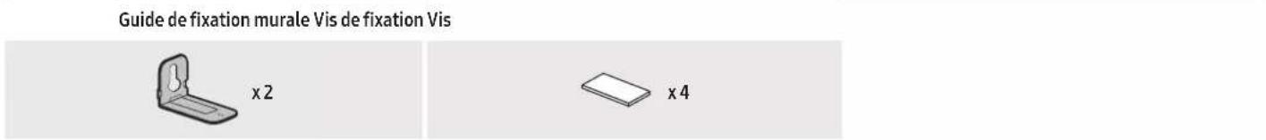 Guide de fixation murale Vis de fixation Vis x 2 x 4