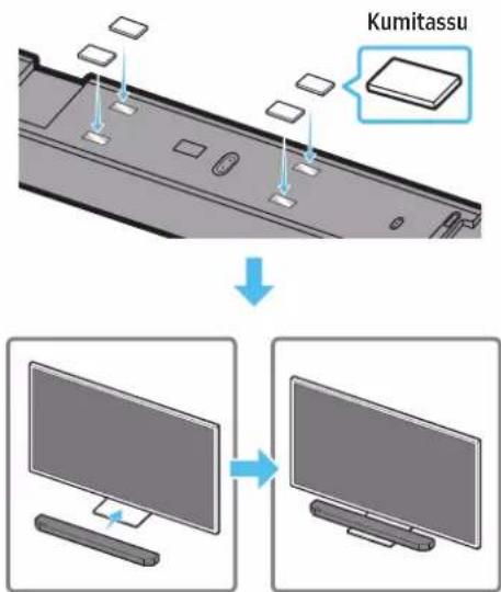 SAMSUNG HW-Q810C - SOUNDBAR-LAITTEEN ASENTAMINEN TELEVISION ETEEN - 2