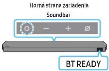 Horná strana zariadenia Soundbar BT READY