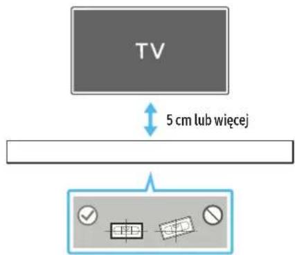 TV 5 cm lub więcej