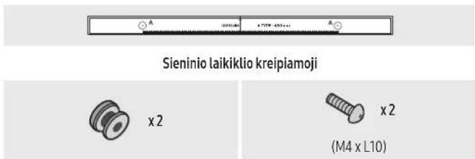 Sieninio laikiklio kreipiamoji x2 x2 (M4 x L10)