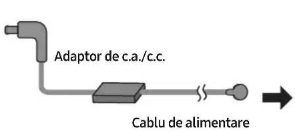 Adaptor de c.a./c.c. Cable de alimentare